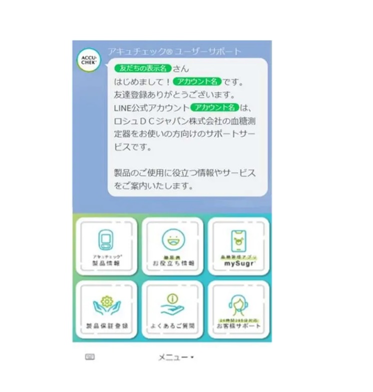 LINE公式アカウントのイメージ