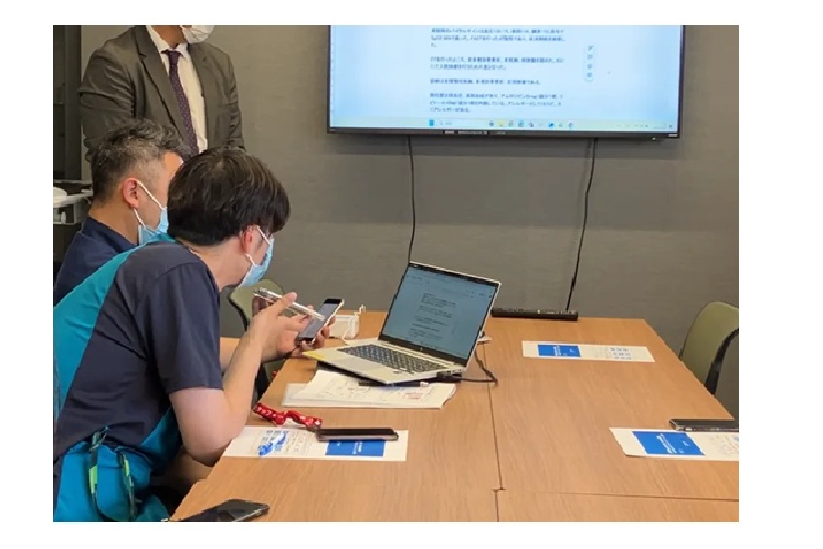 「SpeechER」を使用している様子①