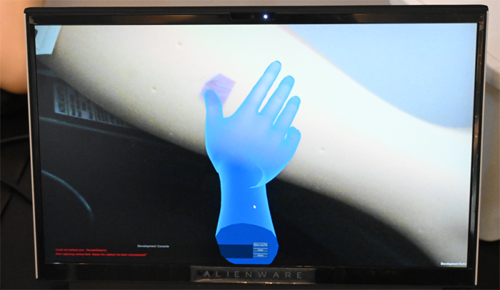 ゴーグル内の画面