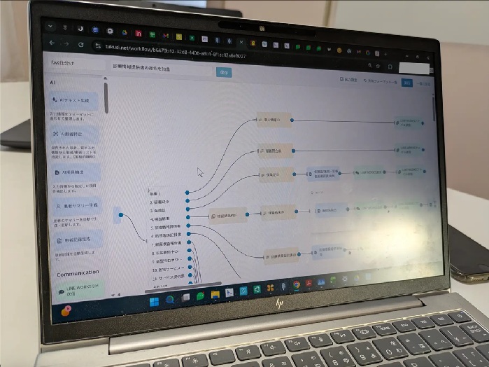 FAXは書類の種類ごとに仕分けられ、情報を抽出して通知される