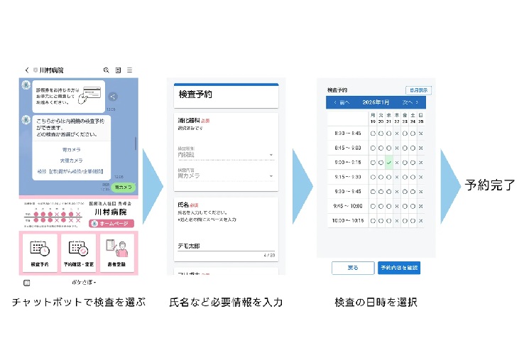 内視鏡検査のLINE予約