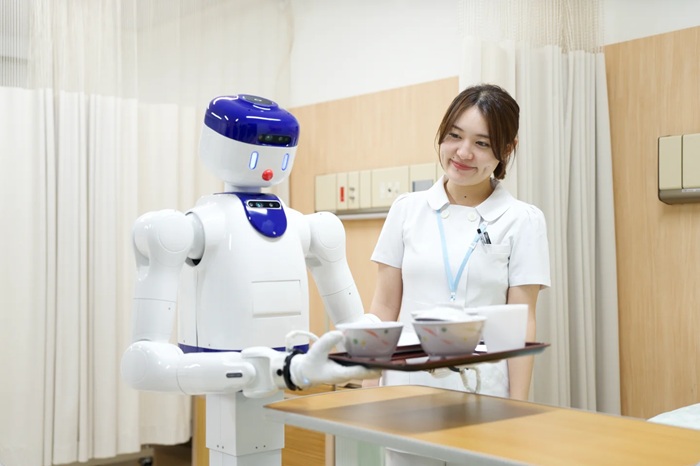 病棟での配膳作業のイメージ